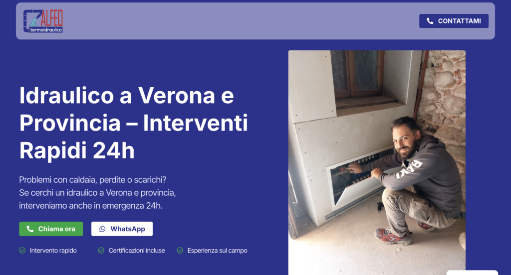 sito web per idraulici