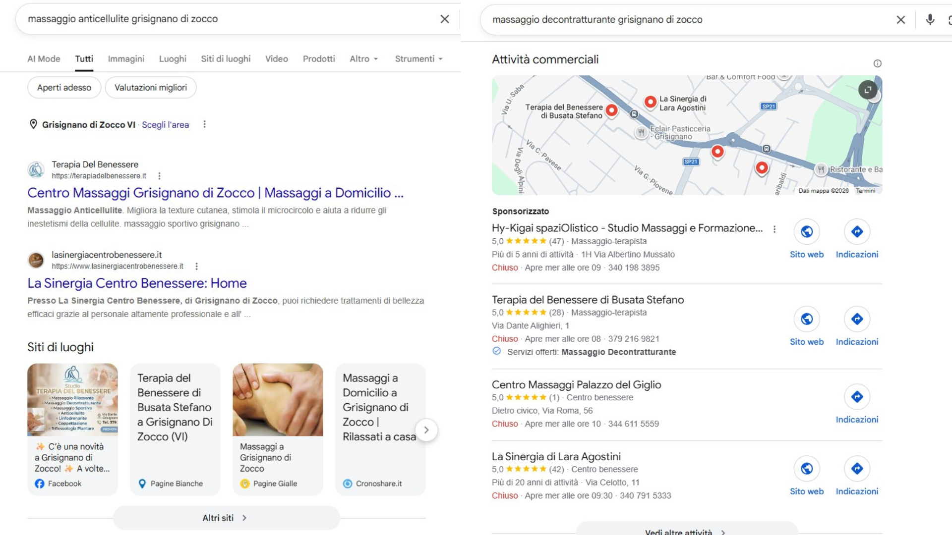 prima posizione su google per i servizi offerti