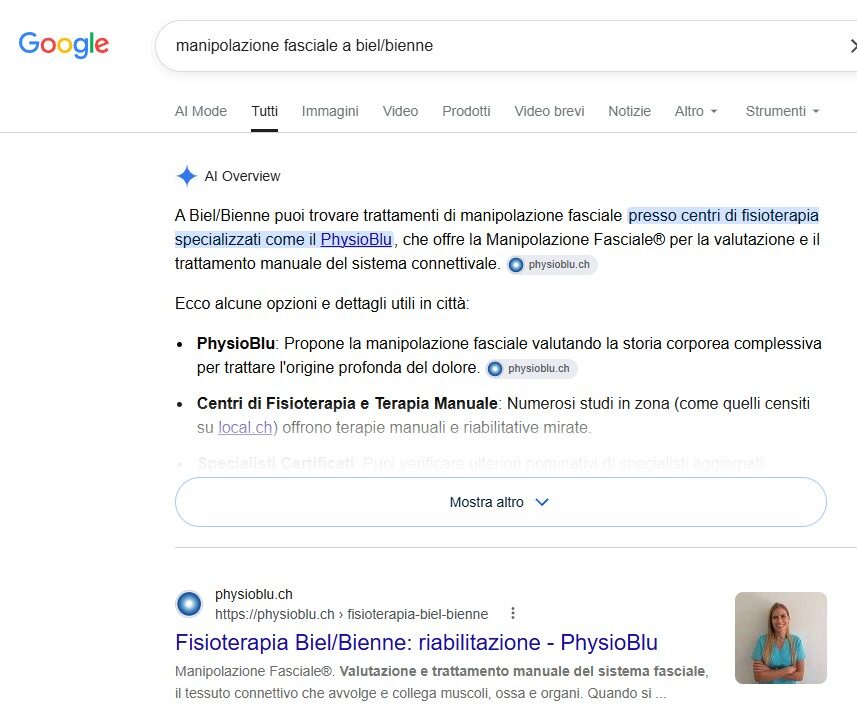 prima posizione fisioterapista manipolazione fasciale